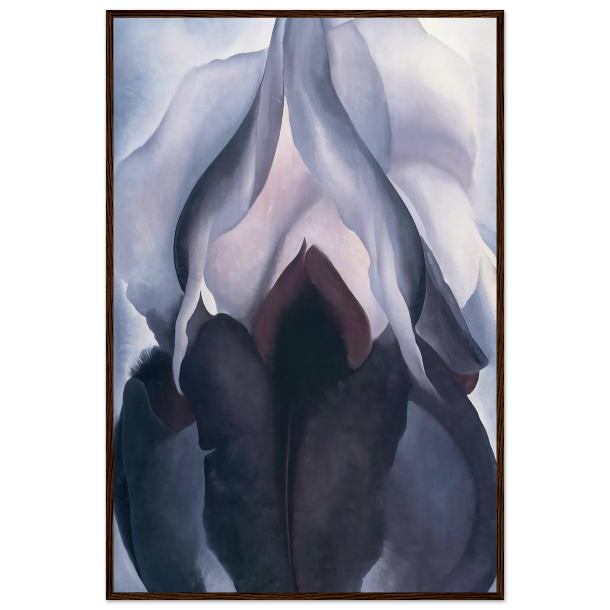 Black Iris III Framed Poster | Georgia O'Keeffe Framed Prints Wall Art | Georgia O Keeffe Prints