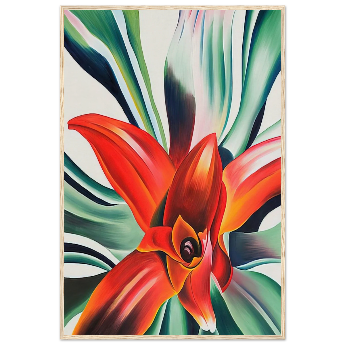 Leaves of a Plant Framed Poster | Georgia O'Keeffe Framed Prints Wall Art | Georgia O Keeffe Prints