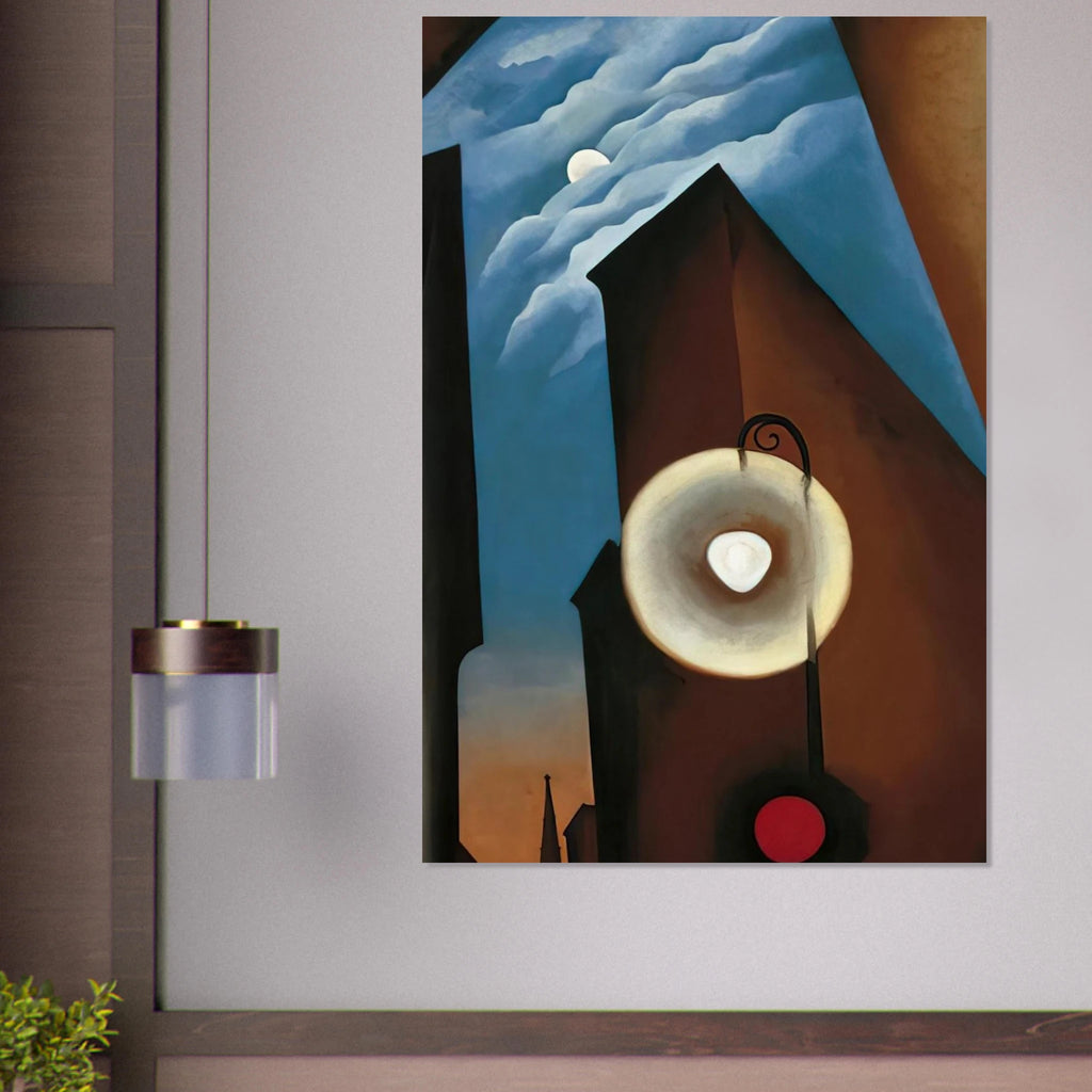 New York with Moon Poster | Georgia O'Keeffe Poster | Georgia O Keeffe Prints
