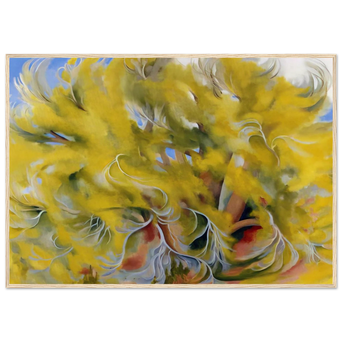 Cottonwood Tree in Spring Framed Poster | Georgia O'Keeffe Framed Prints Wall Art | Georgia O Keeffe Prints