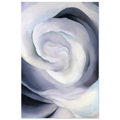Abstraction White Rose Poster | Georgia O'Keeffe Poster | Georgia O Keeffe Prints