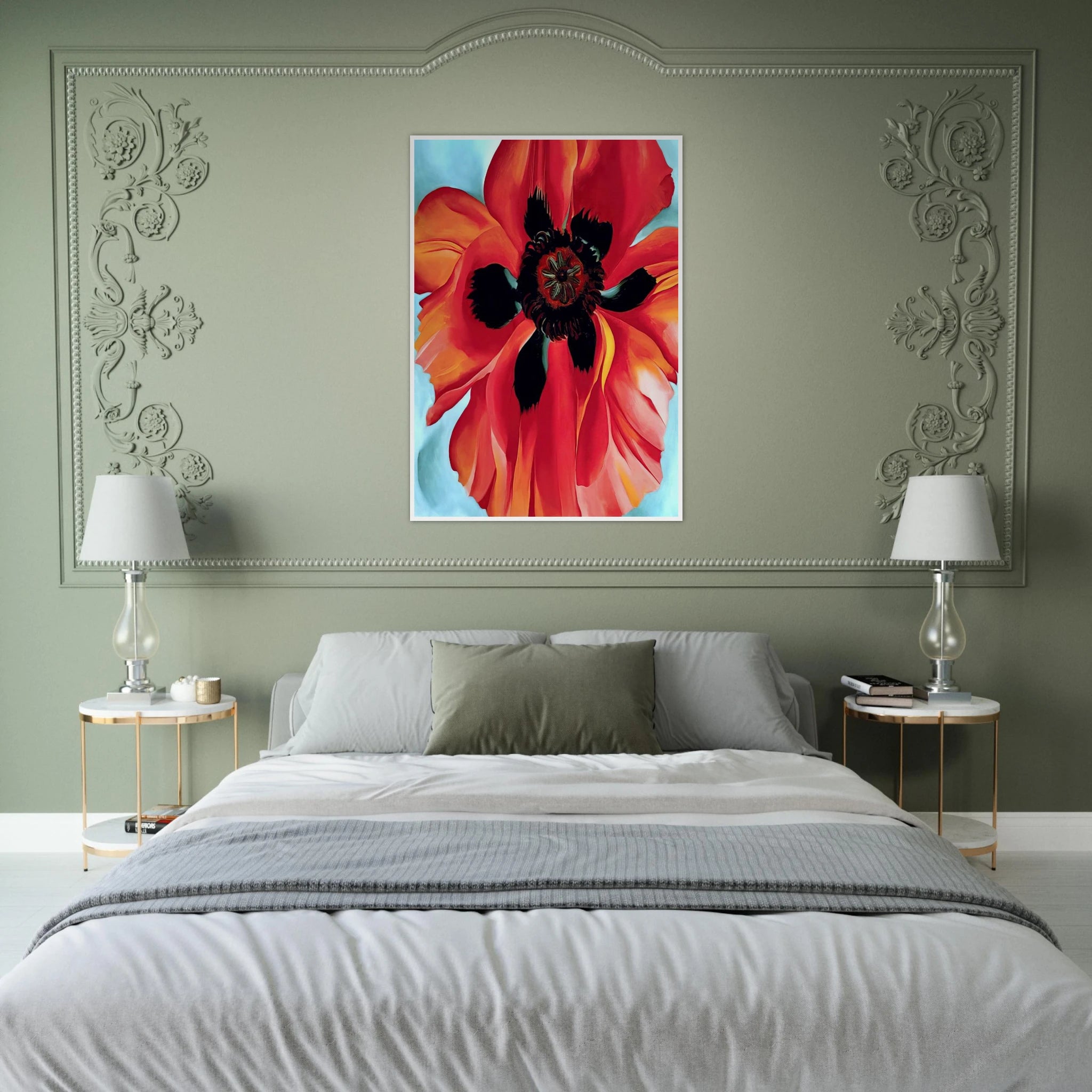 Red Poppy VI Framed Poster | Georgia O'Keeffe Framed Prints Wall Art | Georgia O Keeffe Prints
