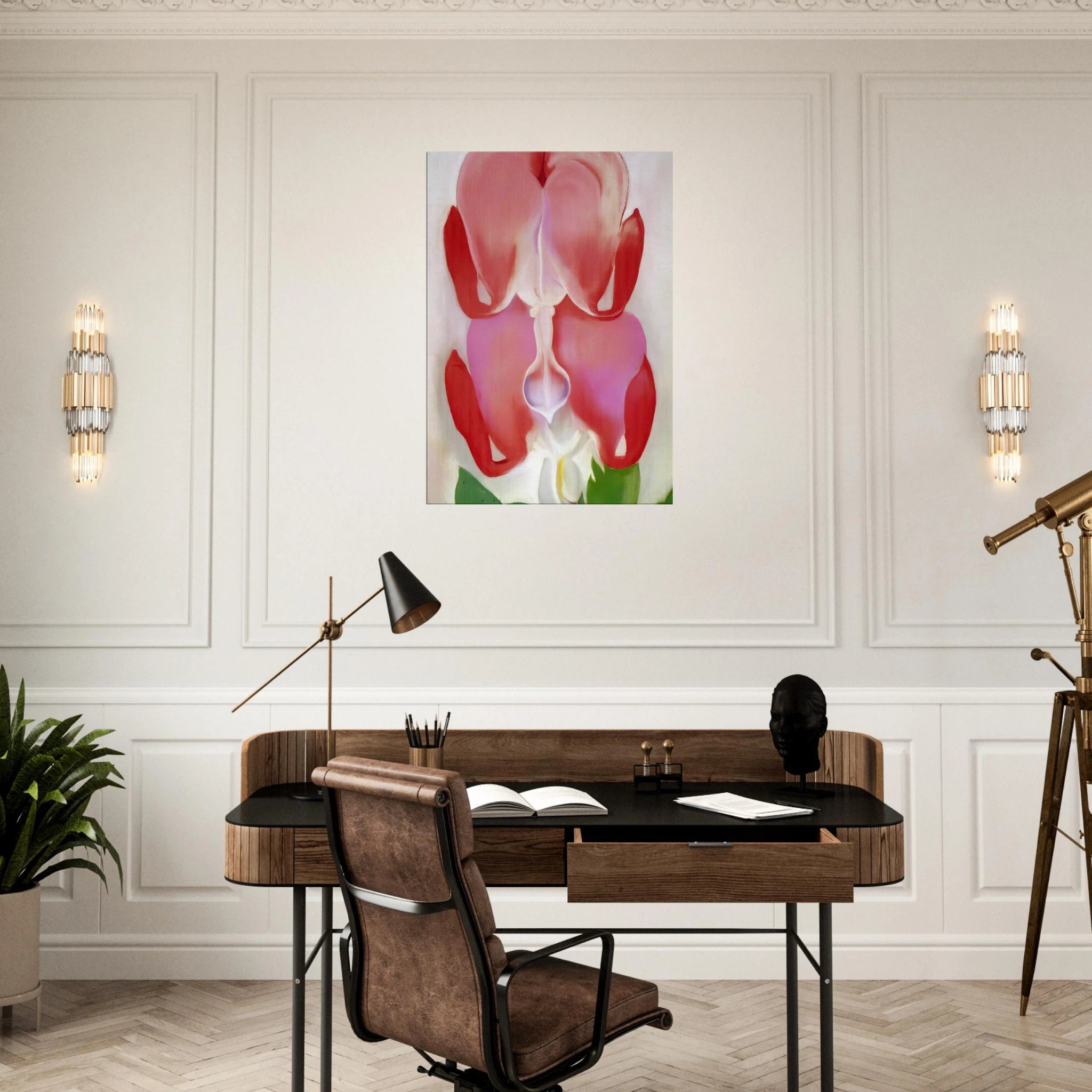 Bleeding Heart Canvas | Georgia O'Keeffe Canvas | Georgia O Keeffe Prints