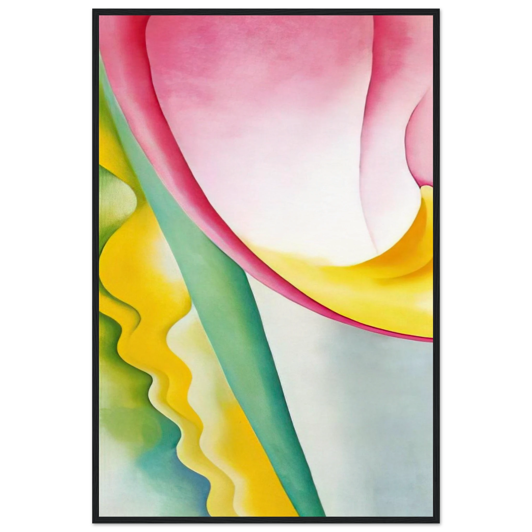 Abstraction No. 77  Tulip  Framed Poster | Georgia O'Keeffe Framed Prints Wall Art | Georgia O Keeffe Prints