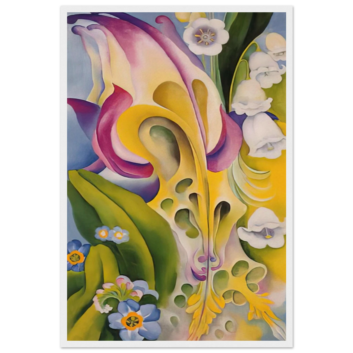From the Old Garden No 2 Framed Poster | Georgia O'Keeffe Framed Prints Wall Art | Georgia O Keeffe Prints