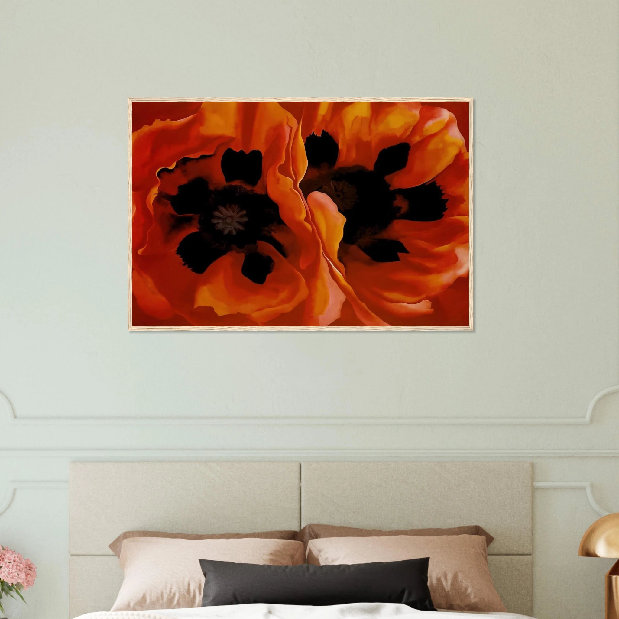 Oriental Poppies Framed Poster | Georgia O'Keeffe Framed Prints Wall Art | Georgia O Keeffe Prints