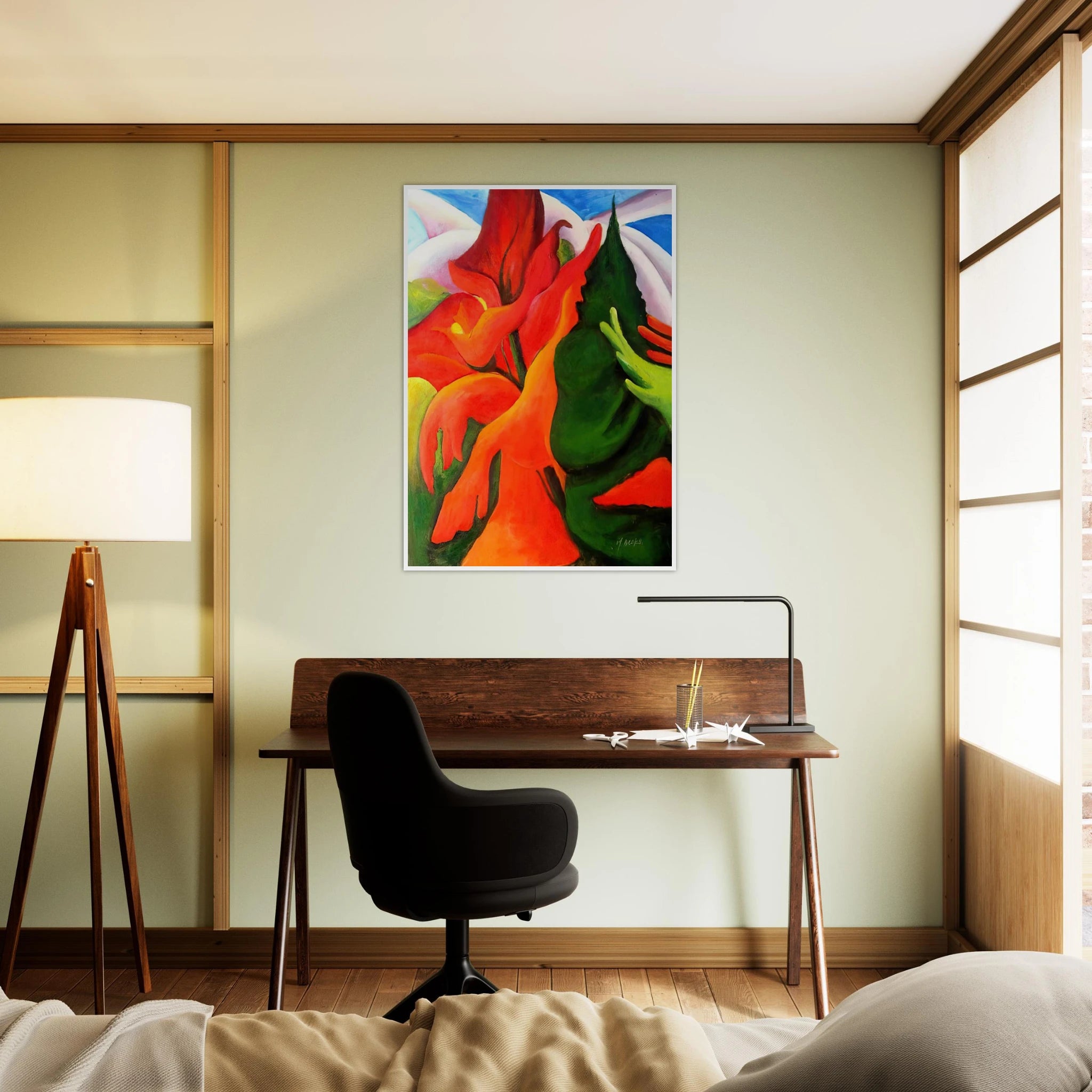 Melting Volcano Framed Poster | Georgia O'Keeffe Framed Prints Wall Art | Georgia O Keeffe Prints