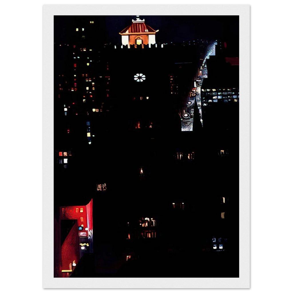 New York Night Framed Poster | Georgia O'Keeffe Framed Prints Wall Art | Georgia O Keeffe Prints