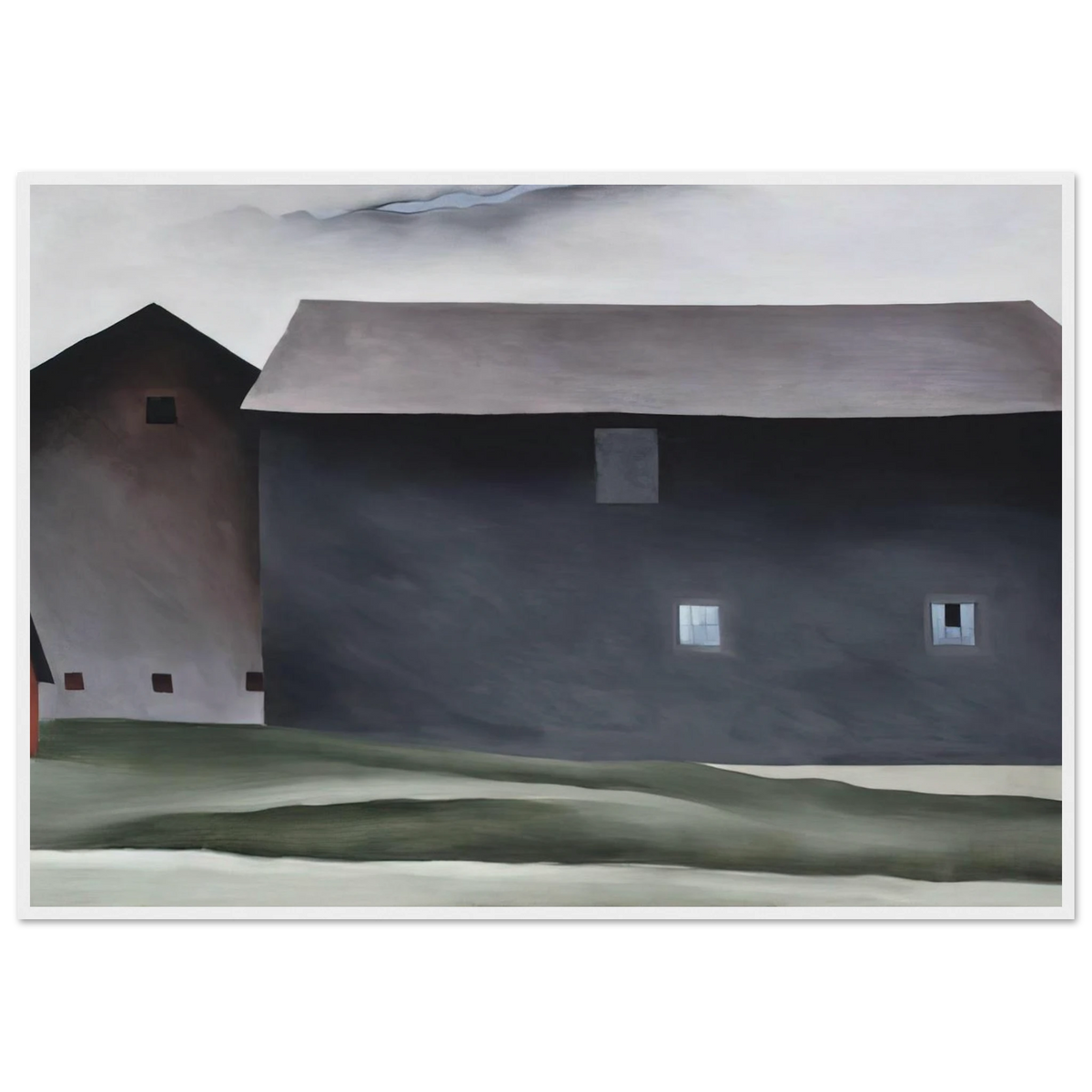 Lake George Barns Framed Poster | Georgia O'Keeffe Framed Prints Wall Art | Georgia O Keeffe Prints