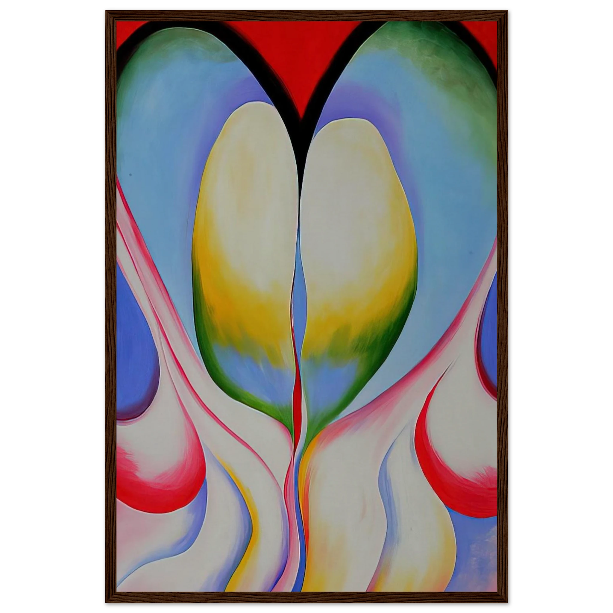 Series 1, No. 8 Framed Poster | Georgia O'Keeffe Framed Prints Wall Art | Georgia O Keeffe Prints