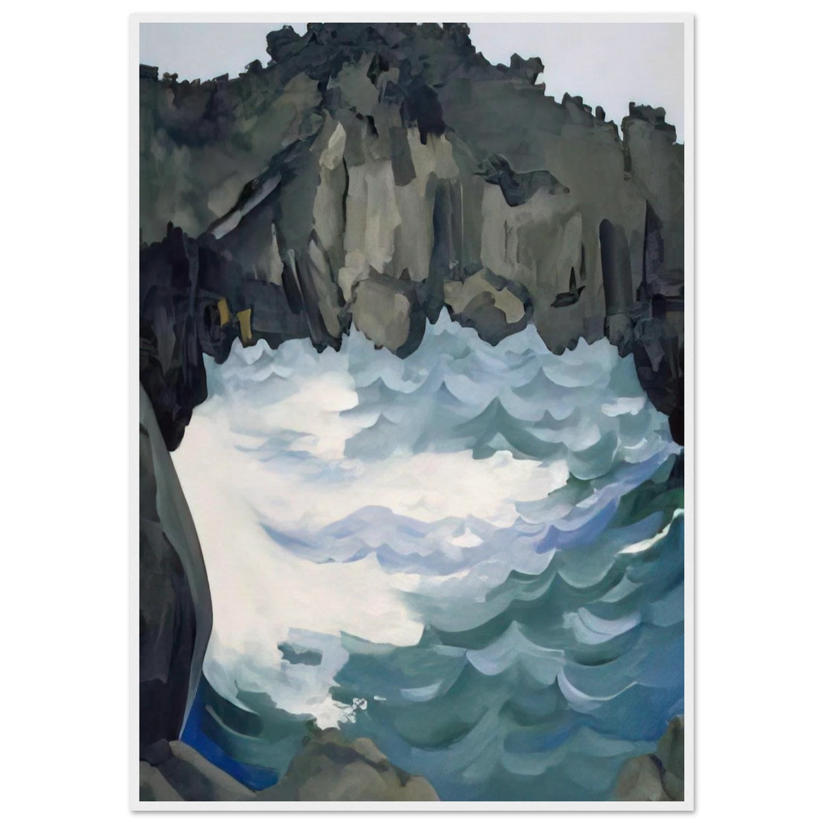 Black Lava Bridge, Hana Coast-No. I Framed Poster | Georgia O'Keeffe Framed Prints Wall Art | Georgia O Keeffe Prints