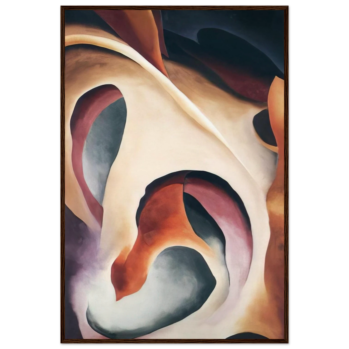 Leaf Motif 2 Framed Poster | Georgia O'Keeffe Framed Prints Wall Art | Georgia O Keeffe Prints