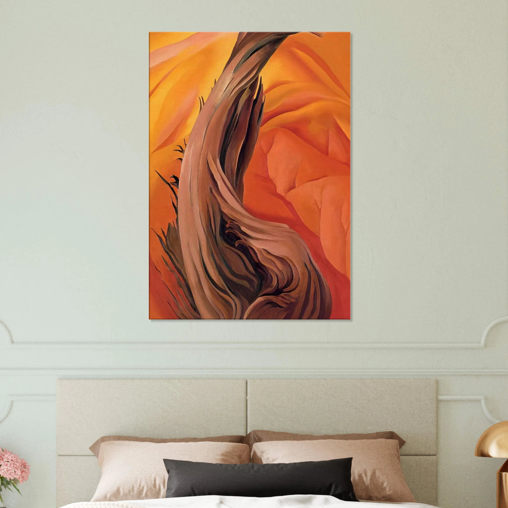 Stump in Red Hills Canvas | Georgia O'Keeffe Canvas | Georgia O Keeffe Prints