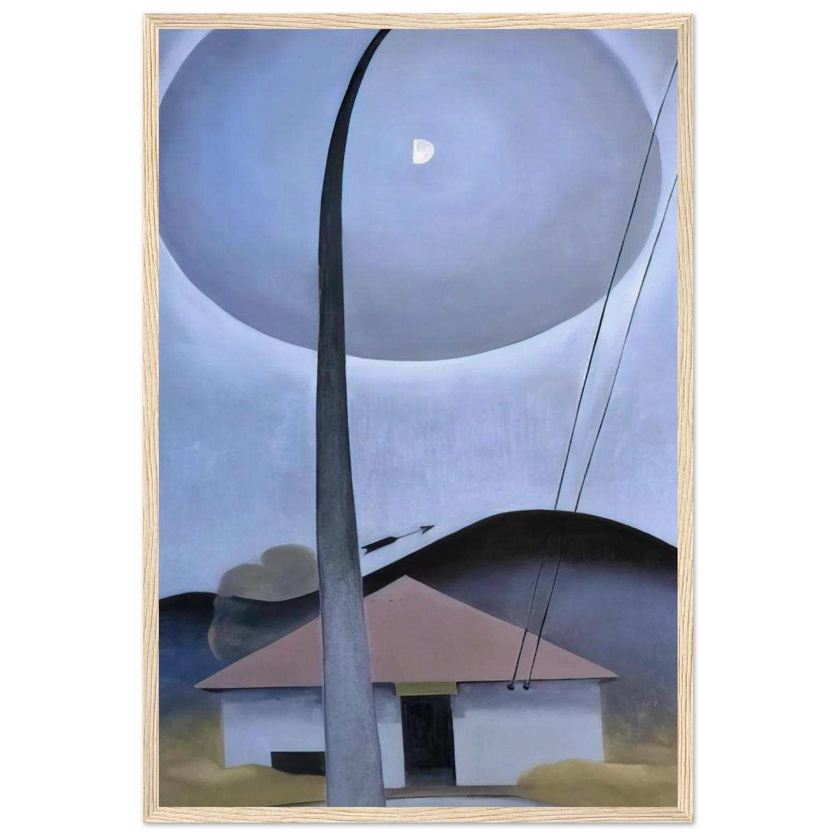 Little House with Flagpole Framed Poster | Georgia O'Keeffe Framed Prints Wall Art | Georgia O Keeffe Prints