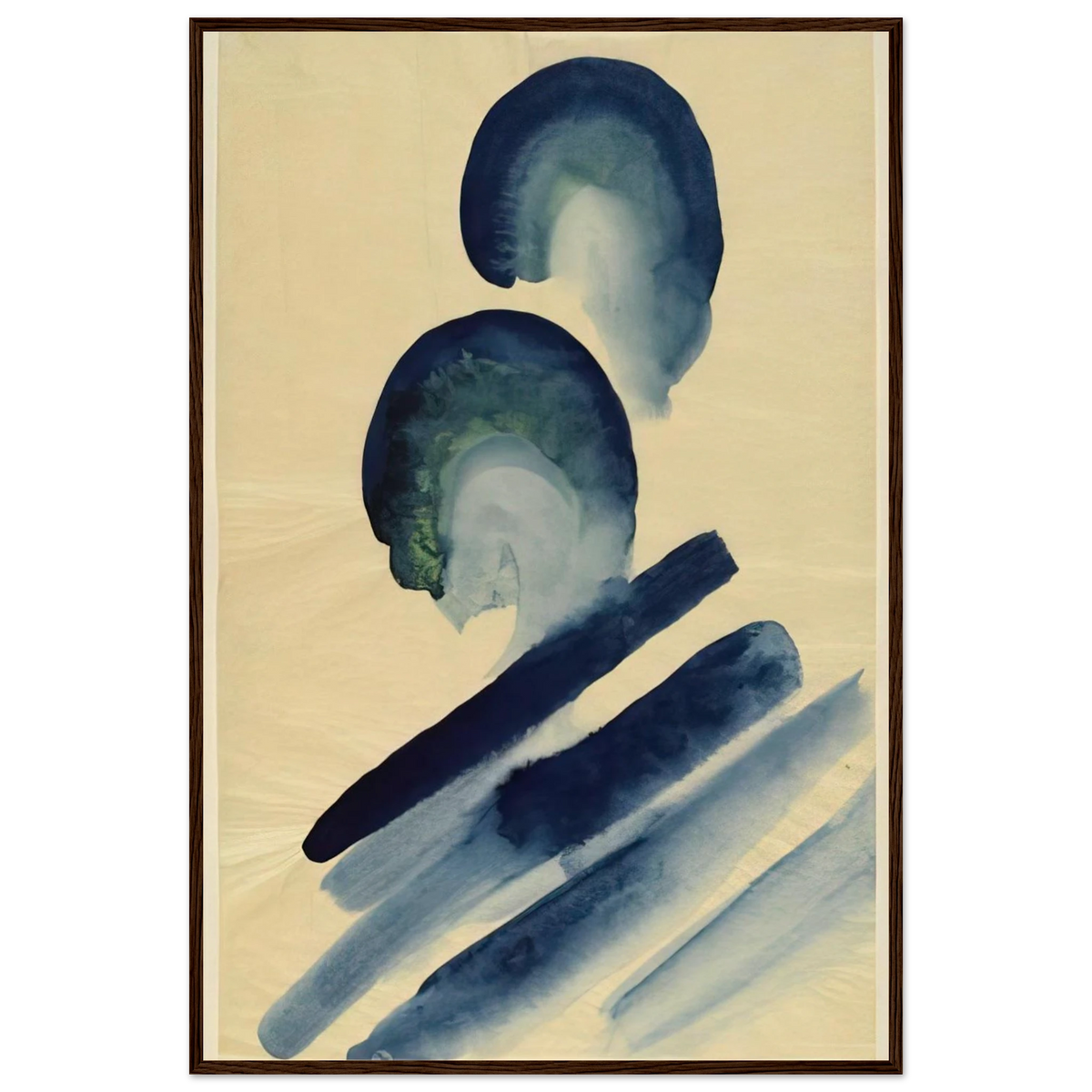 Blue-02 Framed Poster | Georgia O'Keeffe Framed Prints Wall Art | Georgia O Keeffe Prints