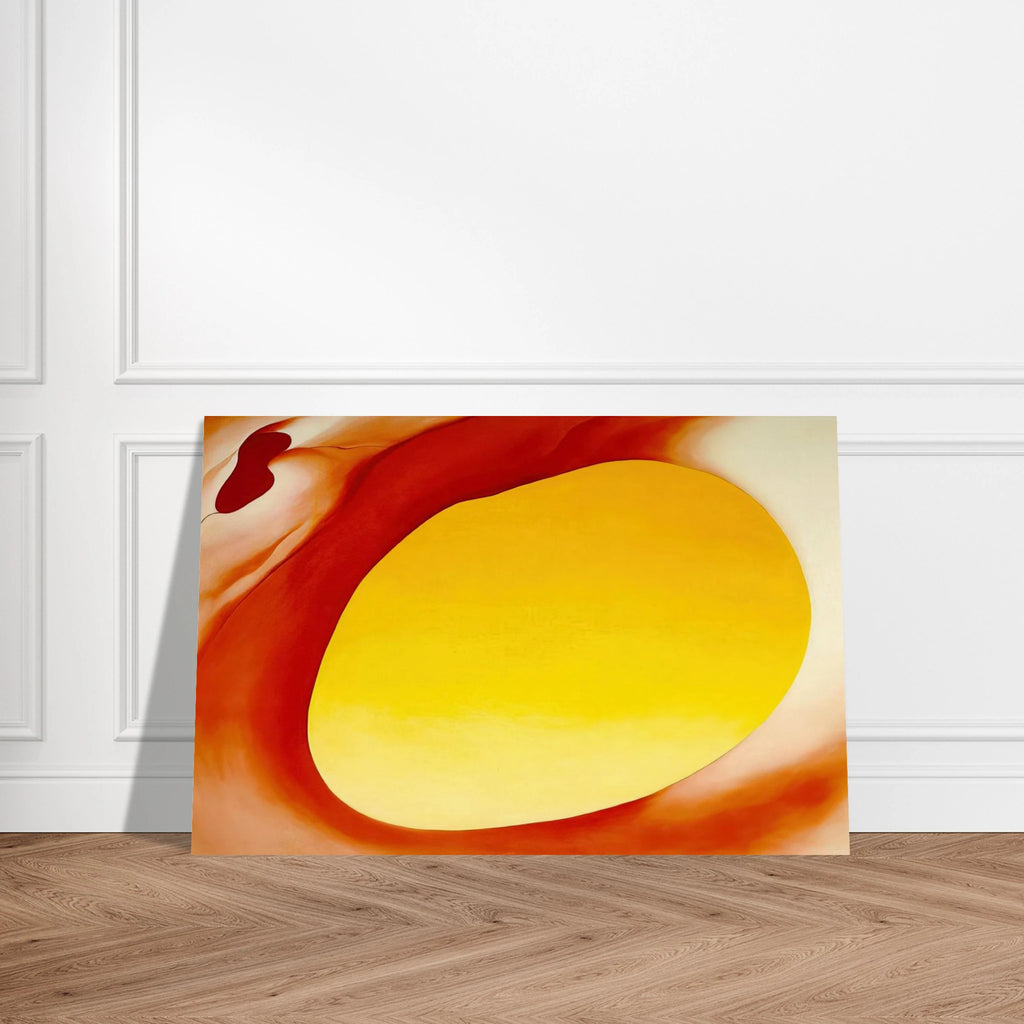 Pelvis Series - Red with Yellow Poster | Georgia O'Keeffe Poster | Georgia O Keeffe Prints