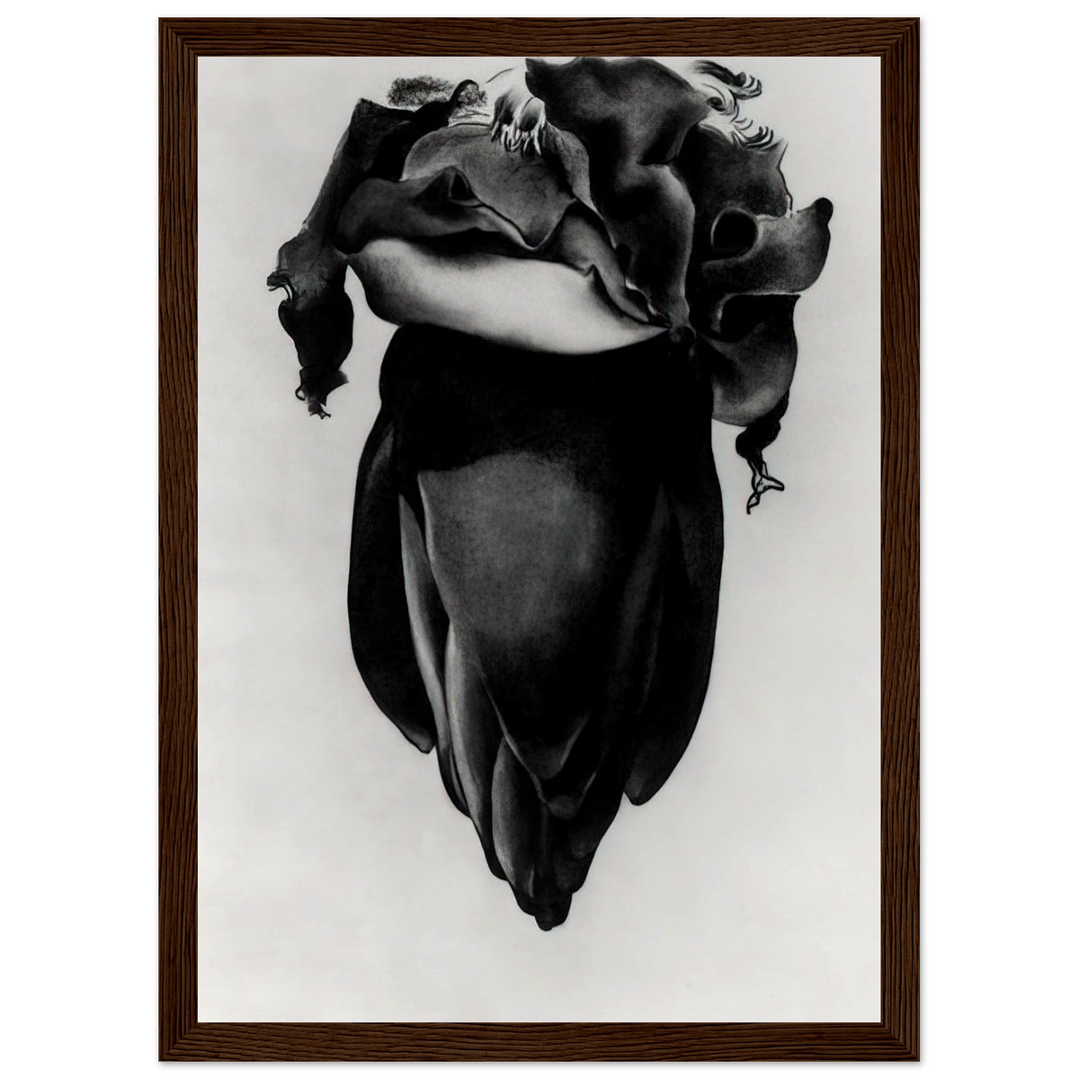 Banana Flower Framed Poster | Georgia O'Keeffe Framed Prints Wall Art | Georgia O Keeffe Prints