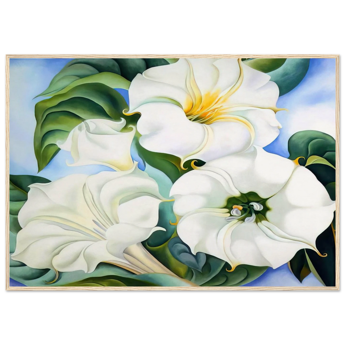 Jimson Weed 3 Framed Poster | Georgia O'Keeffe Framed Prints Wall Art | Georgia O Keeffe Prints