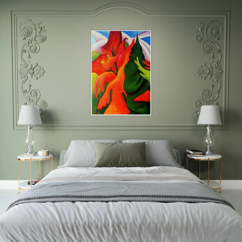 Melting Volcano Framed Poster | Georgia O'Keeffe Framed Prints Wall Art | Georgia O Keeffe Prints