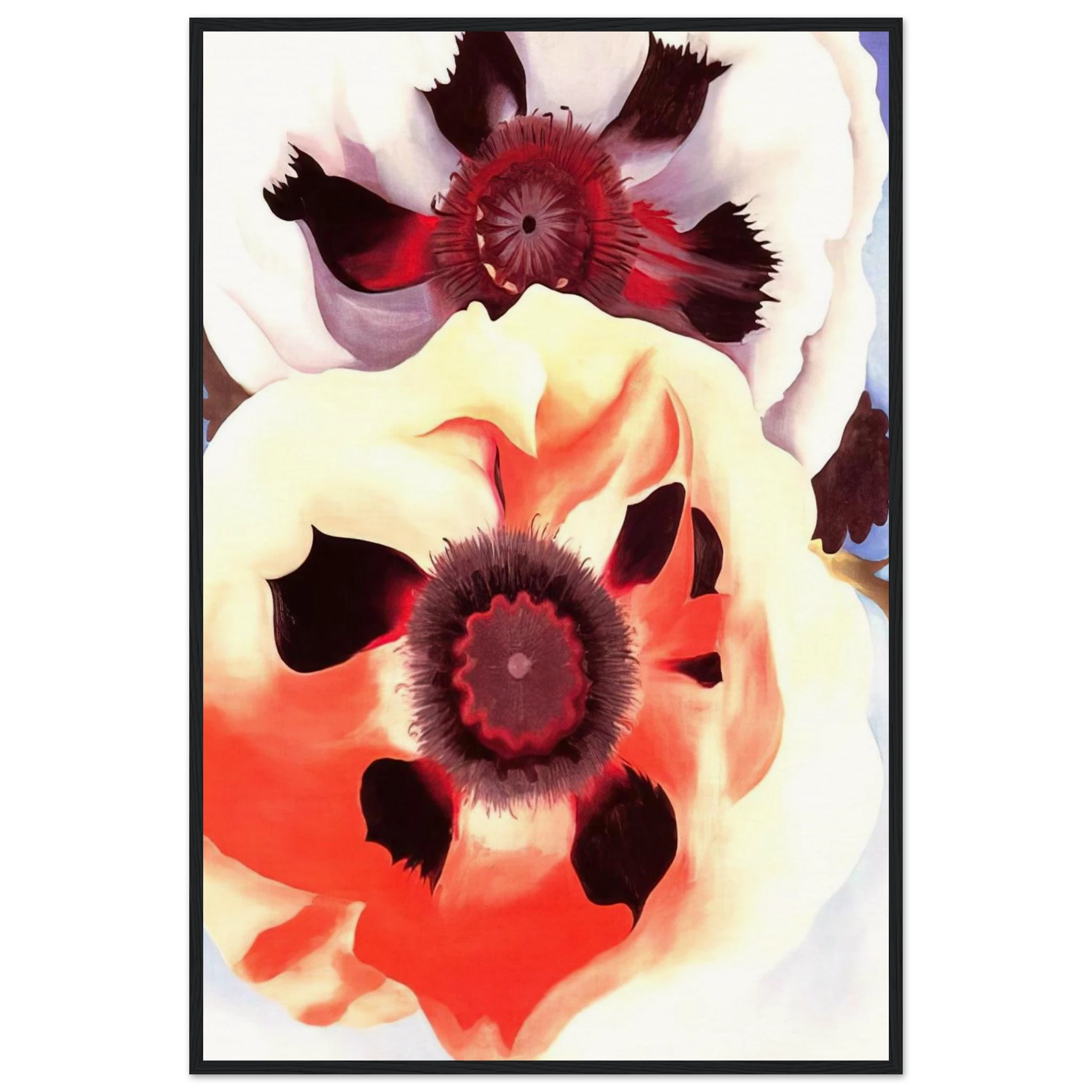 Poppies Framed Poster | Georgia O'Keeffe Framed Prints Wall Art | Georgia O Keeffe Prints