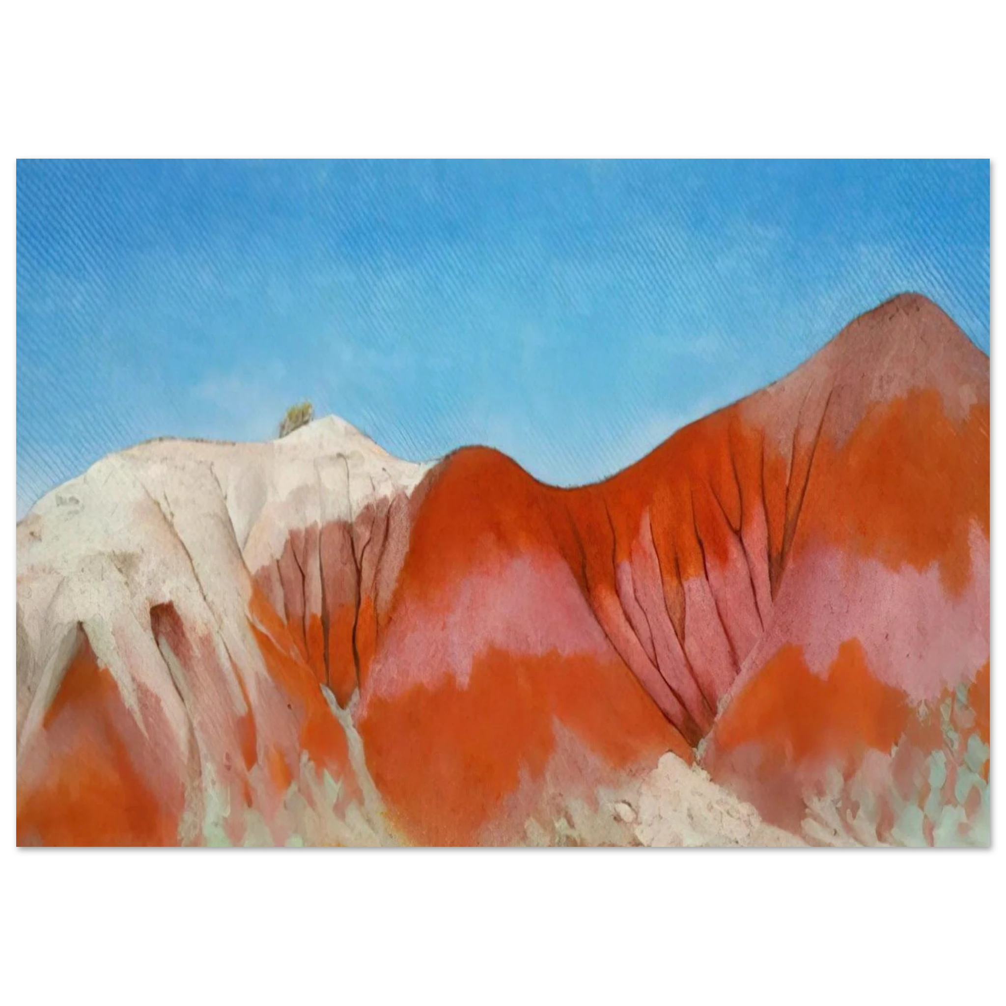Series near abiquiu, New Mexico - Hills to the left Poster | Georgia O'Keeffe Poster | Georgia O Keeffe Prints