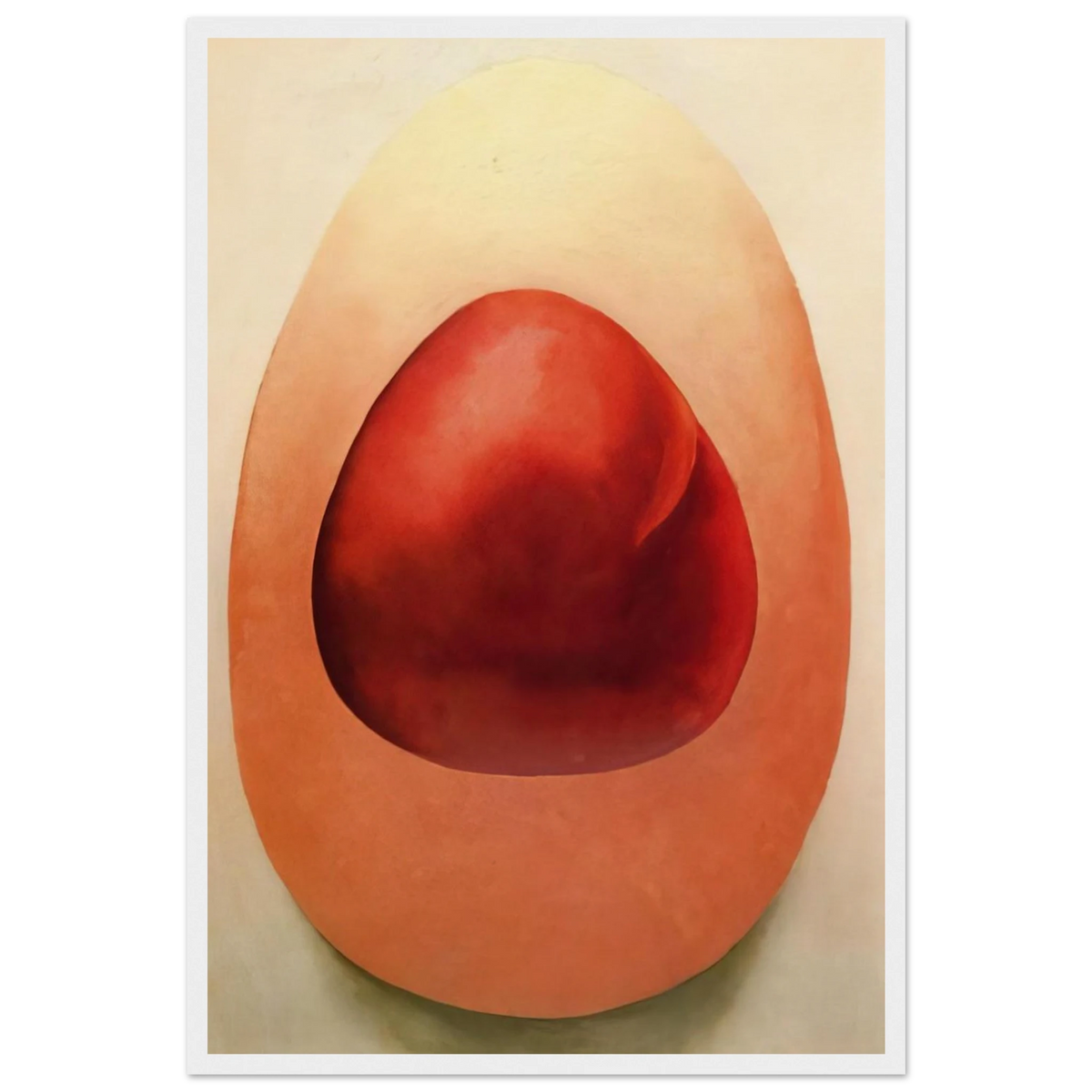Red and Pink Rocks Framed Poster | Georgia O'Keeffe Framed Prints Wall Art | Georgia O Keeffe Prints