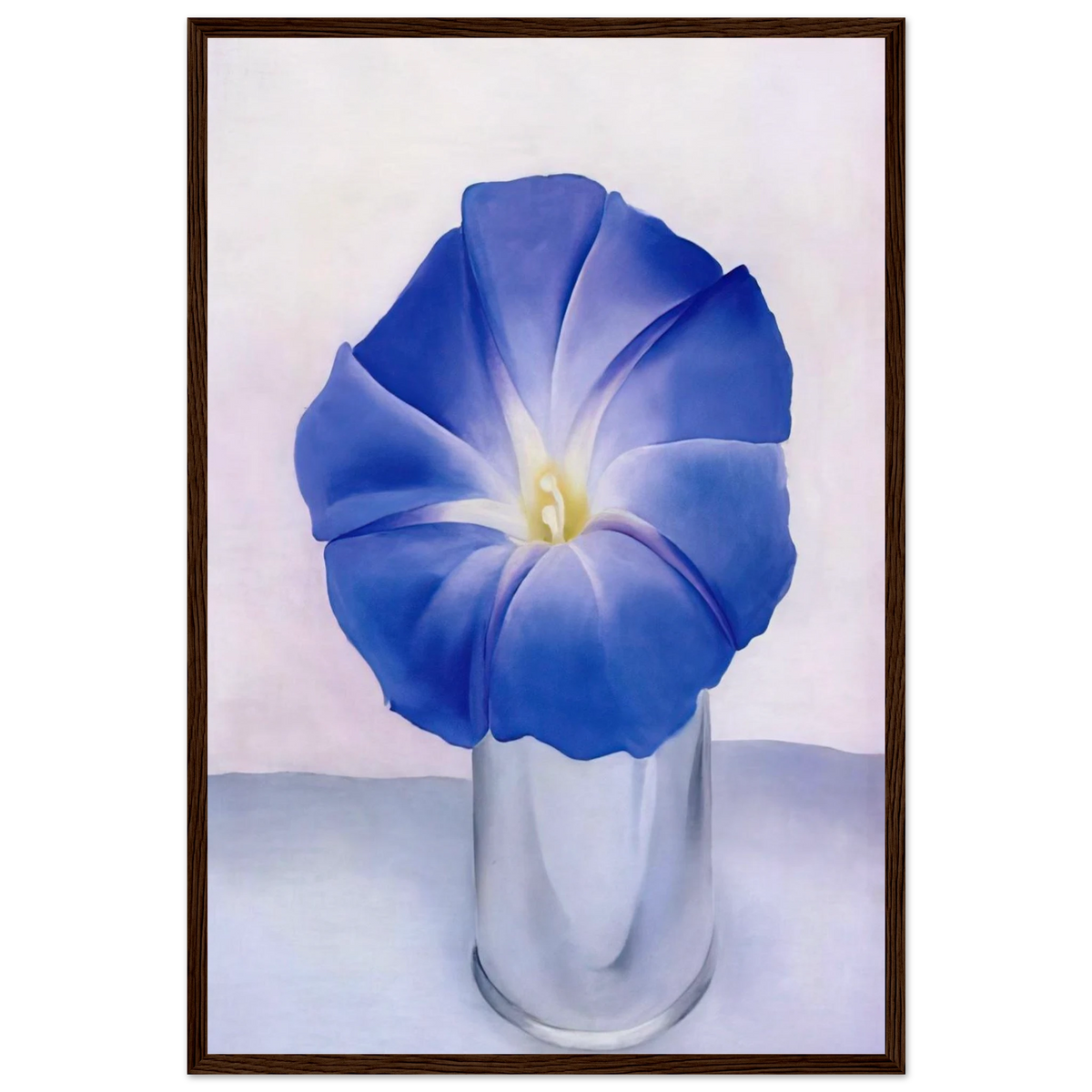 Blue Morning Glory Framed Poster | Georgia O'Keeffe Framed Prints Wall Art | Georgia O Keeffe Prints