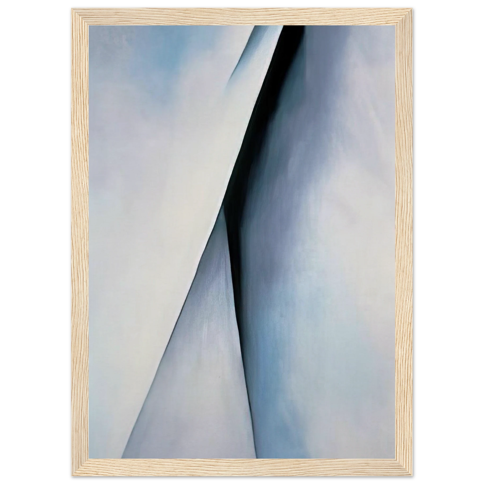Abstraction White Framed Poster | Georgia O'Keeffe Framed Prints Wall Art | Georgia O Keeffe Prints