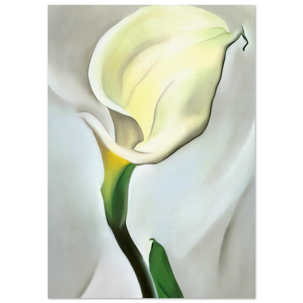 Calla Lily Turned Away Poster | Georgia O'Keeffe Poster | Georgia O Keeffe Prints