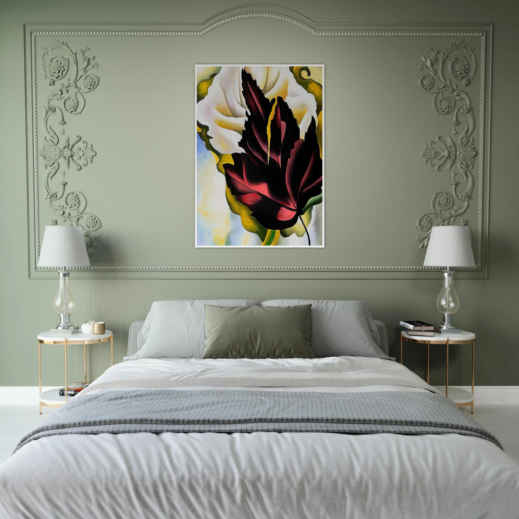 Pattern Leaves Framed Poster | Georgia O'Keeffe Framed Prints Wall Art | Georgia O Keeffe Prints