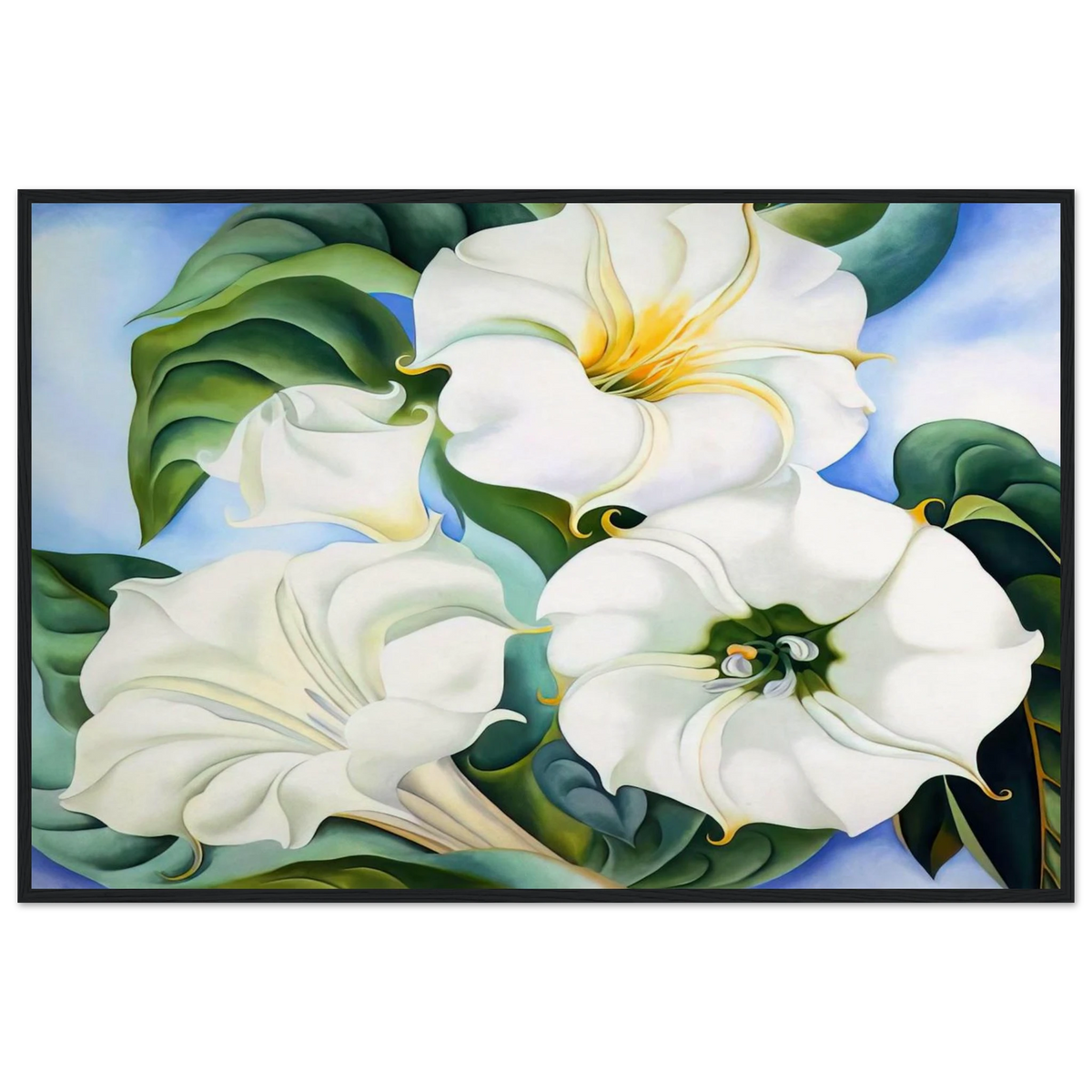 Jimson Weed 3 Framed Poster | Georgia O'Keeffe Framed Prints Wall Art | Georgia O Keeffe Prints