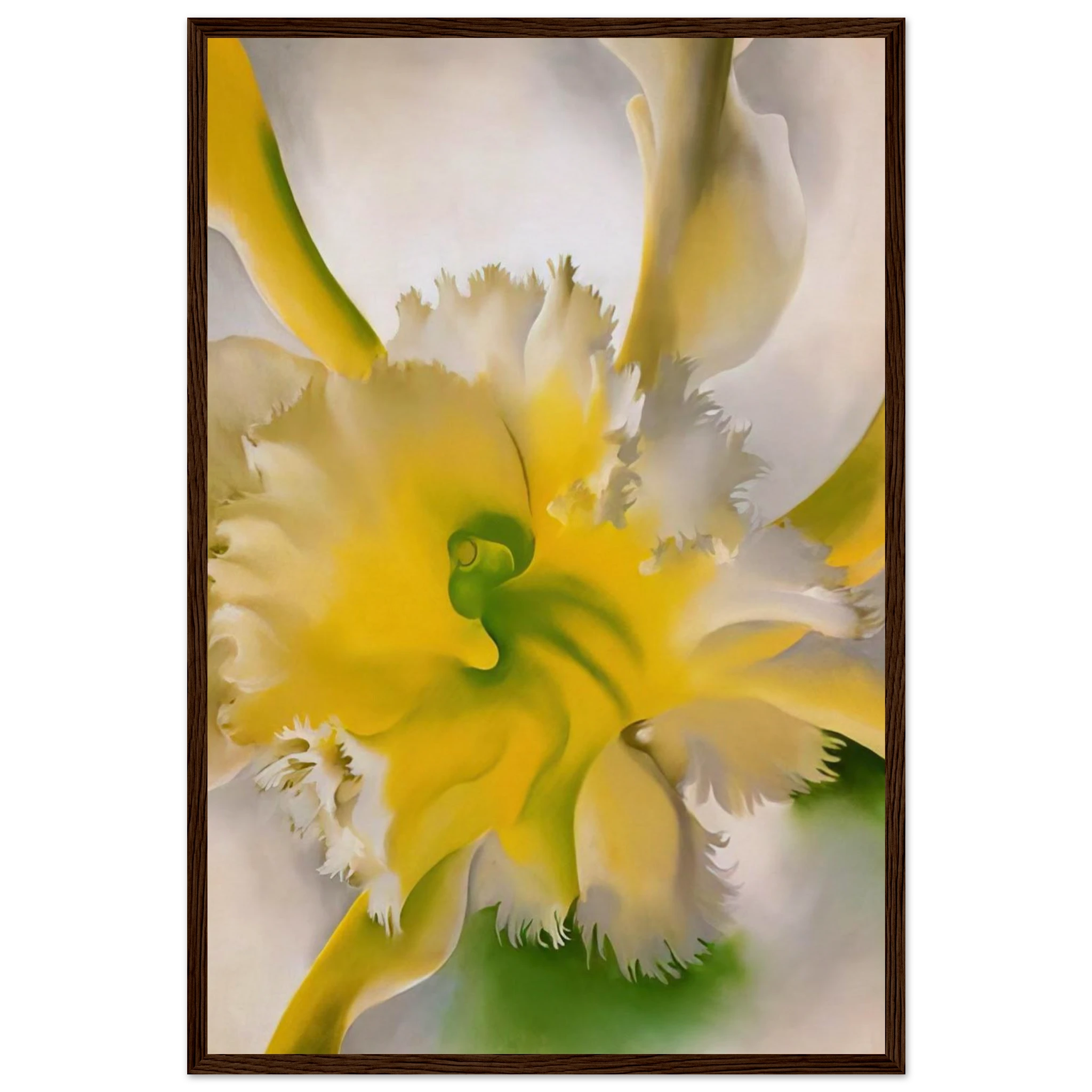 An Orchid Framed Poster | Georgia O'Keeffe Framed Prints Wall Art | Georgia O Keeffe Prints