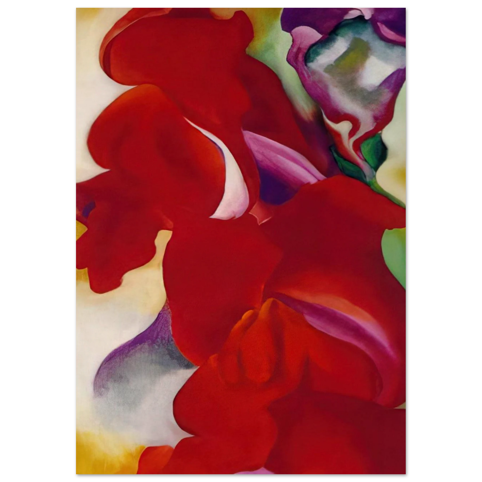 Red Snapdragons Poster | Georgia O'Keeffe Poster | Georgia O Keeffe Prints