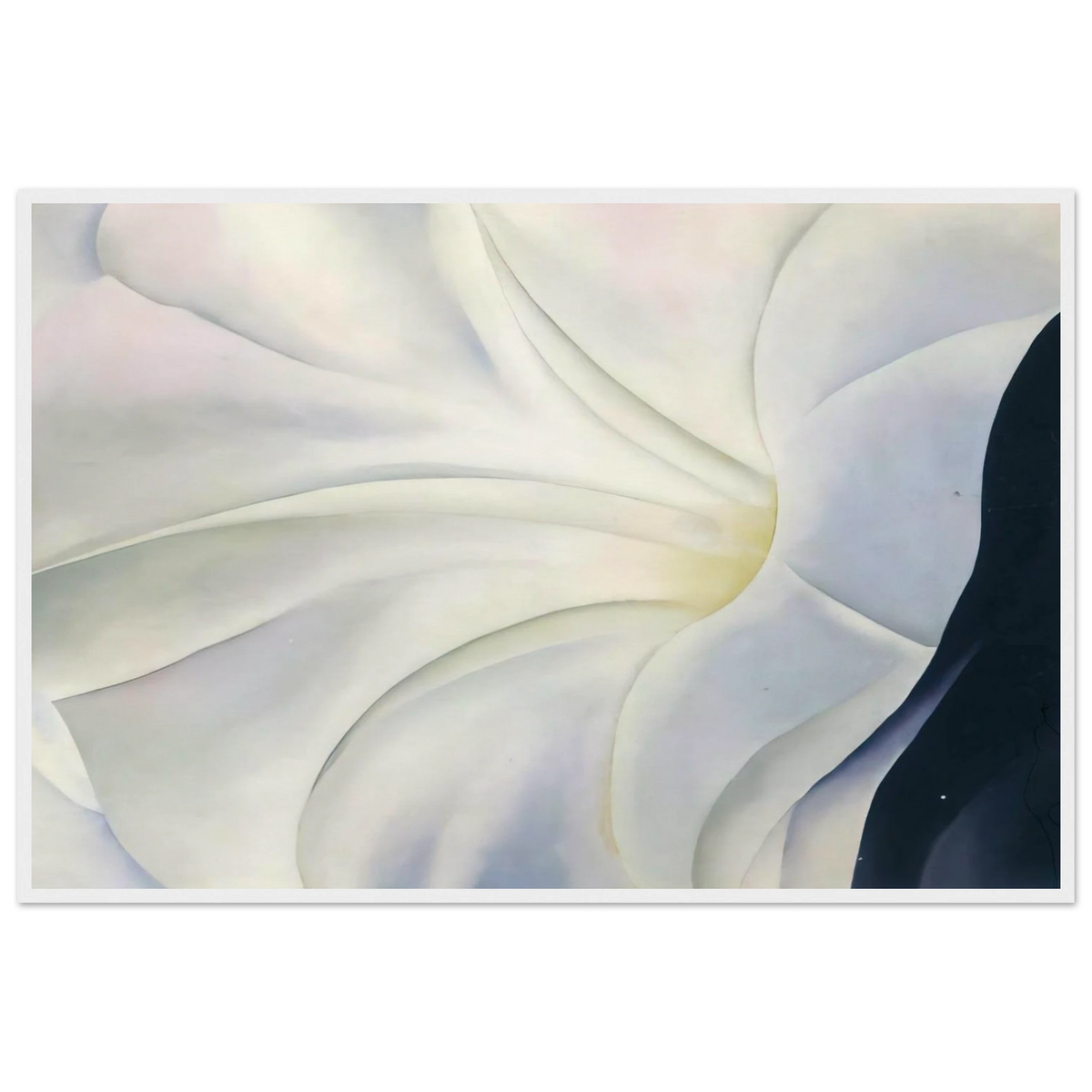 Morning Glory with Black Framed Poster | Georgia O'Keeffe Framed Prints Wall Art | Georgia O Keeffe Prints