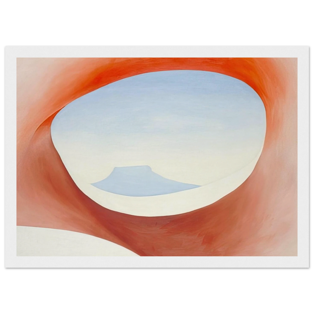 Pedernal - From the Ranch I Framed Poster | Georgia O'Keeffe Framed Prints Wall Art | Georgia O Keeffe Prints