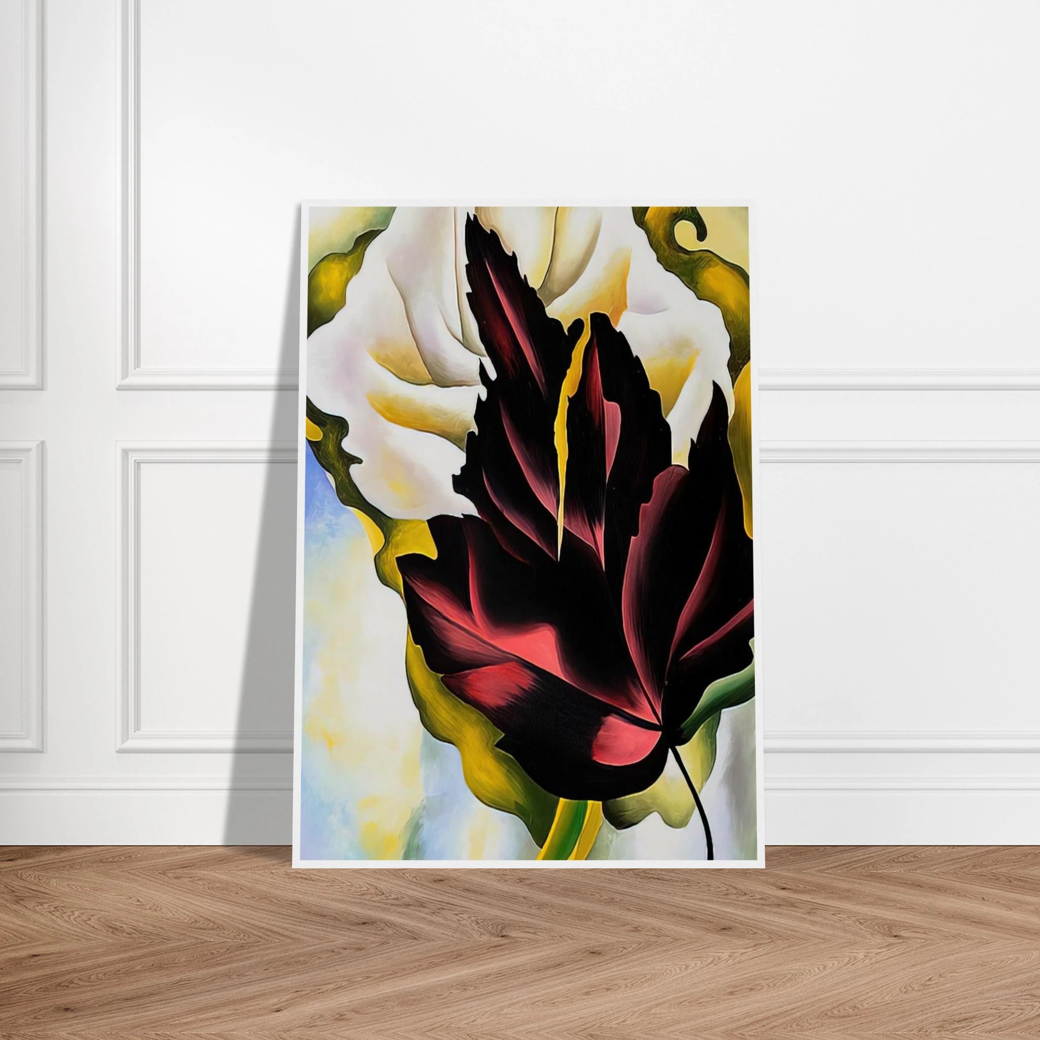 Pattern Leaves Framed Poster | Georgia O'Keeffe Framed Prints Wall Art | Georgia O Keeffe Prints