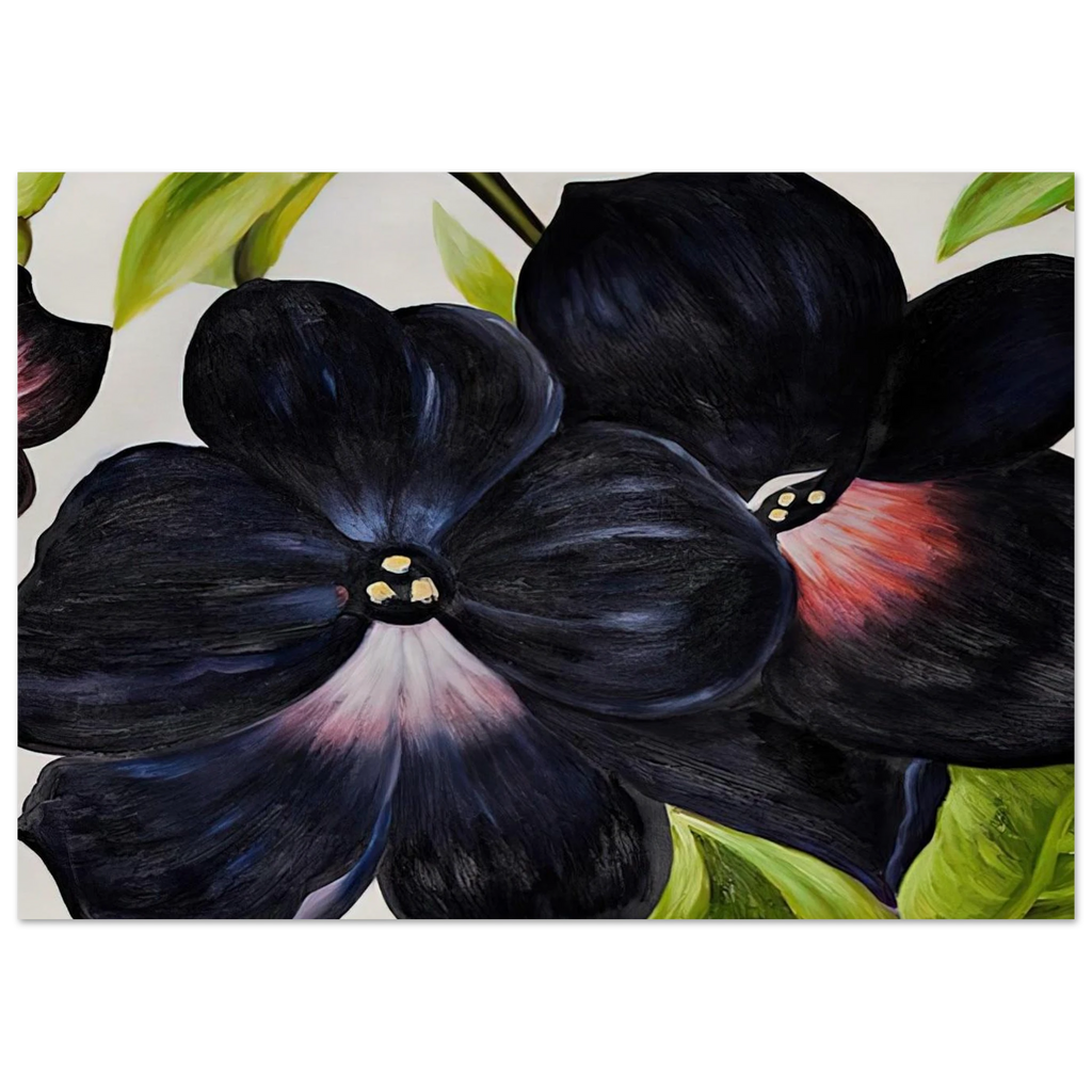 Black and Purple Petunias Poster | Georgia O'Keeffe Poster | Georgia O Keeffe Prints