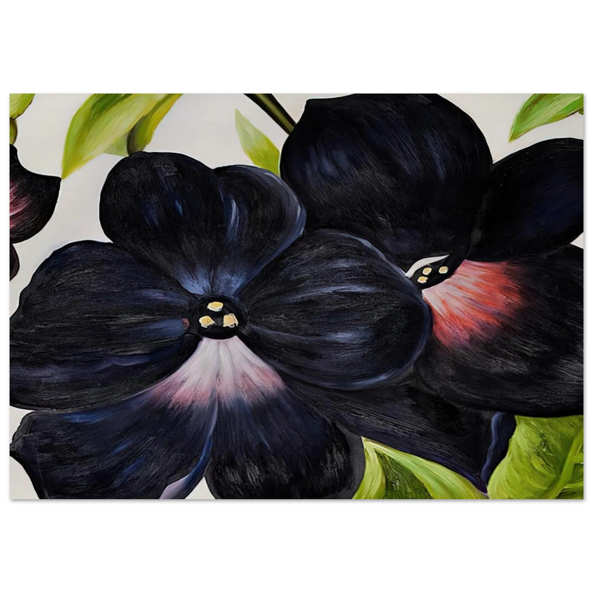 Black and Purple Petunias Poster | Georgia O'Keeffe Poster | Georgia O Keeffe Prints