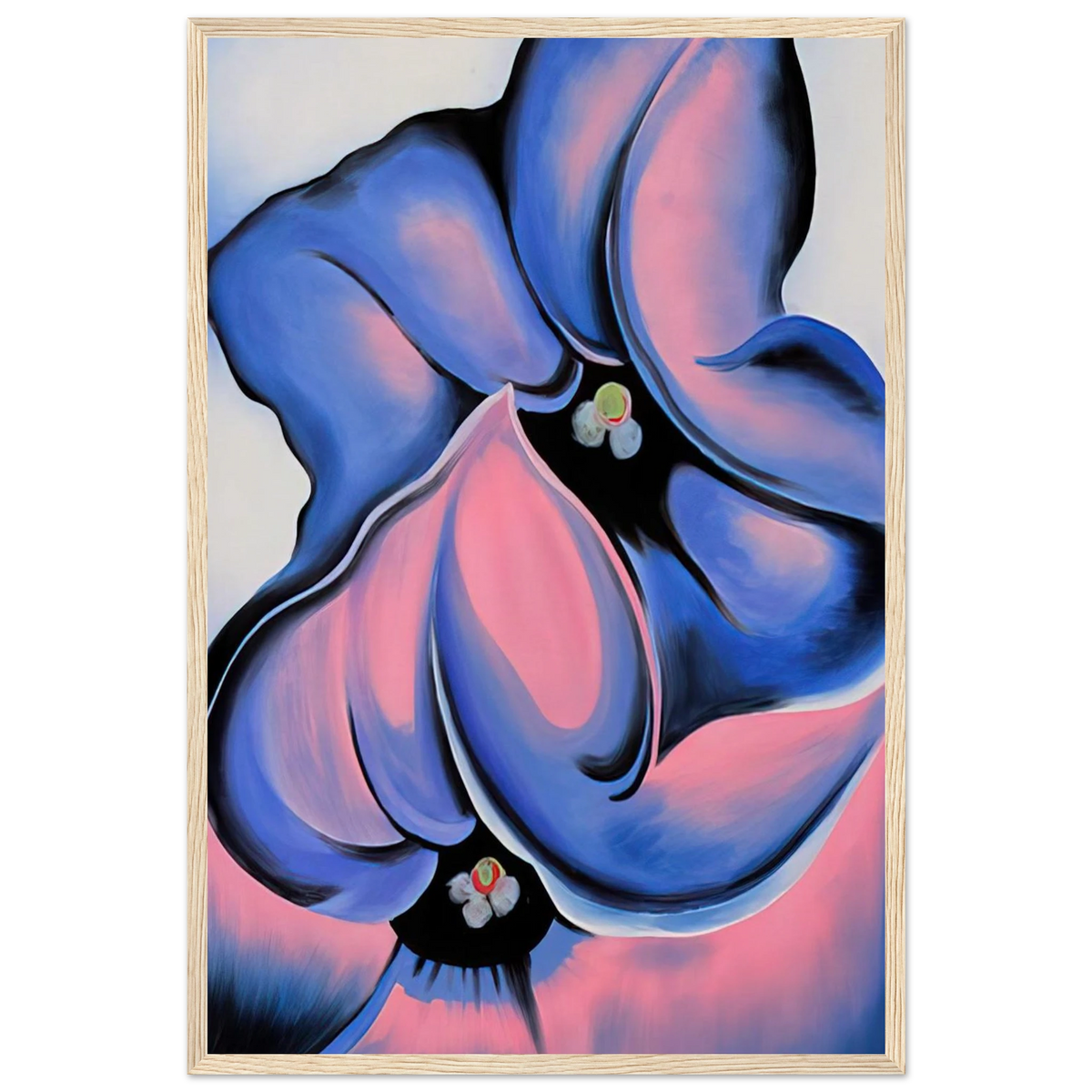 Purple Petunia Framed Poster | Georgia O'Keeffe Framed Prints Wall Art | Georgia O Keeffe Prints