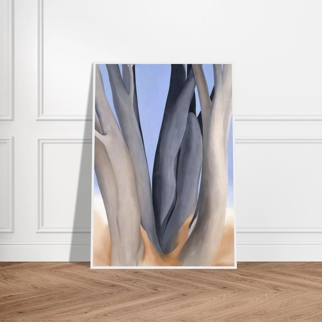 Dark Tree Trunks Framed Poster | Georgia O'Keeffe Framed Prints Wall Art | Georgia O Keeffe Prints