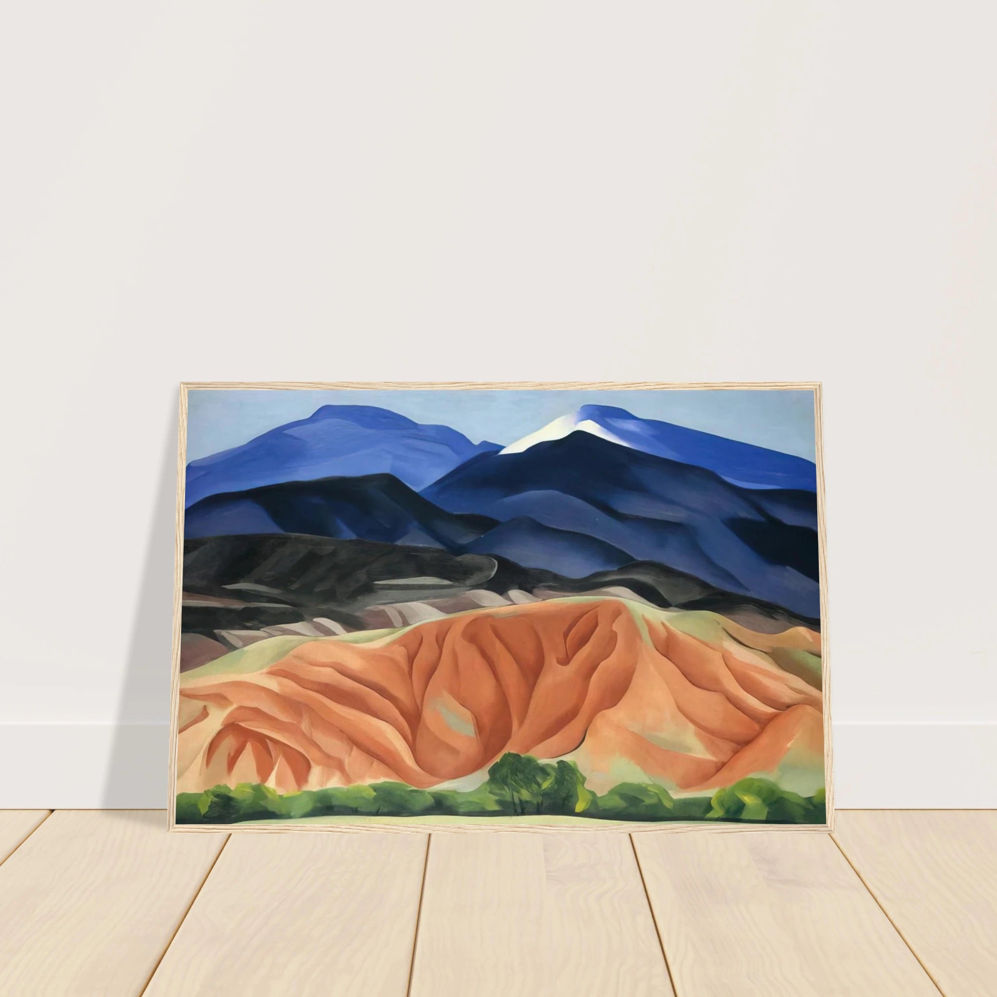 Black Mesa Landscape, New Mexico - Out Back of Mary`s II Framed Poster | Georgia O'Keeffe Framed Prints Wall Art | Georgia O Keeffe Prints