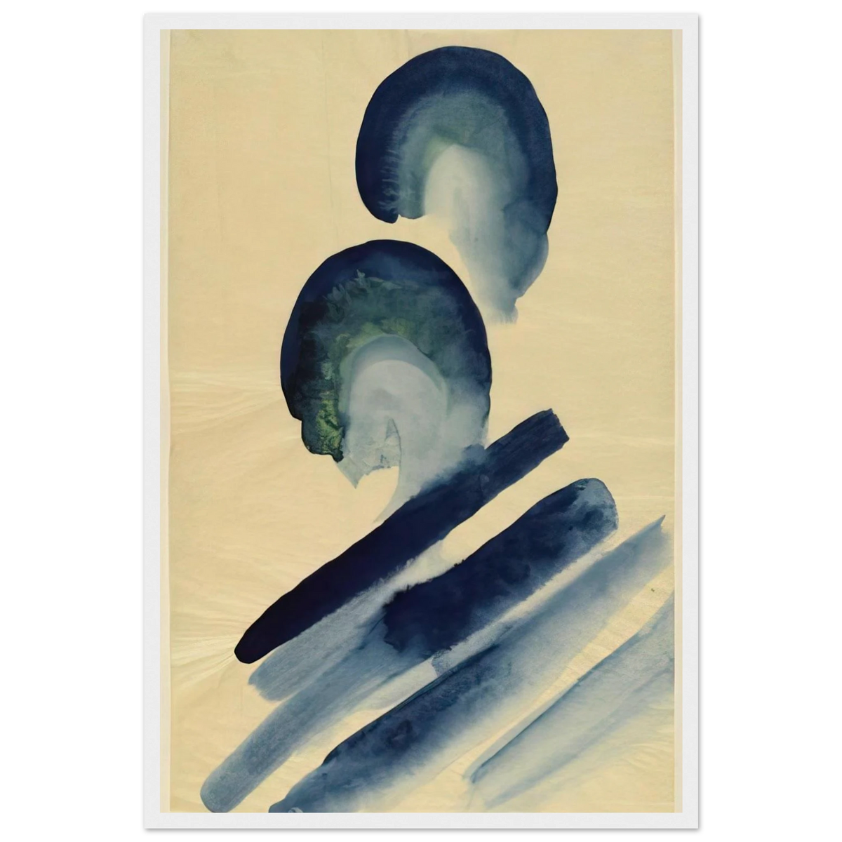 Blue-02 Framed Poster | Georgia O'Keeffe Framed Prints Wall Art | Georgia O Keeffe Prints