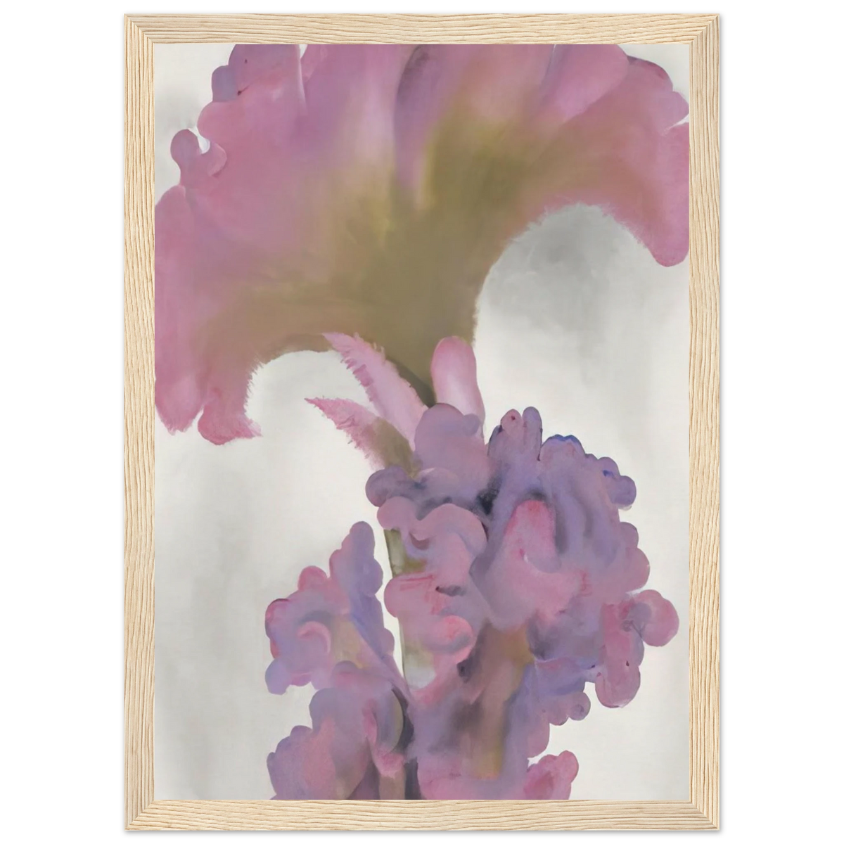 Coxcomb Framed Poster | Georgia O'Keeffe Framed Prints Wall Art | Georgia O Keeffe Prints