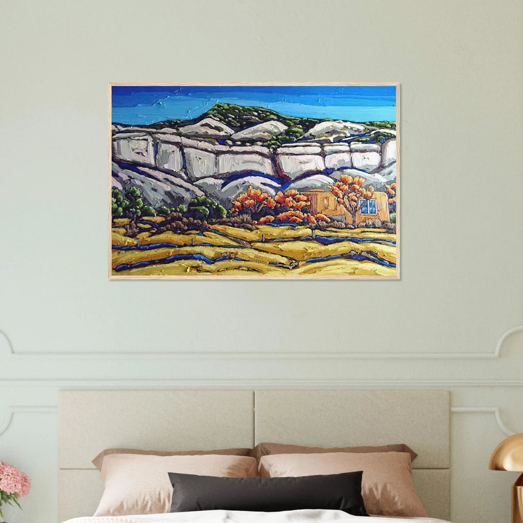 Ghost Ranch Painting Framed Poster | Georgia O'Keeffe Framed Prints Wall Art | Georgia O Keeffe Prints