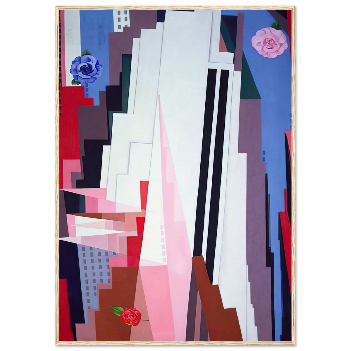 Manhattan Framed Poster | Georgia O'Keeffe Framed Prints Wall Art | Georgia O Keeffe Prints