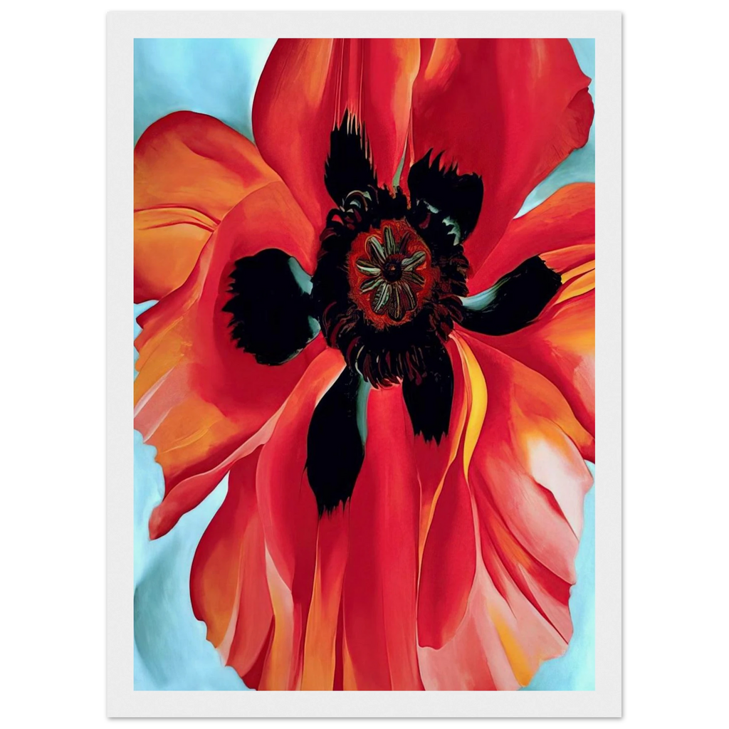 Red Poppy VI Framed Poster | Georgia O'Keeffe Framed Prints Wall Art | Georgia O Keeffe Prints