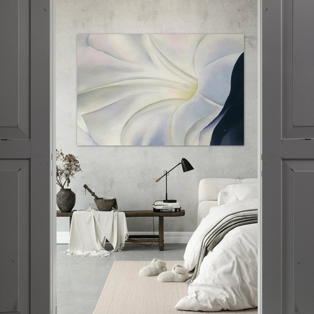 Morning Glory with Black Poster | Georgia O'Keeffe Poster | Georgia O Keeffe Prints