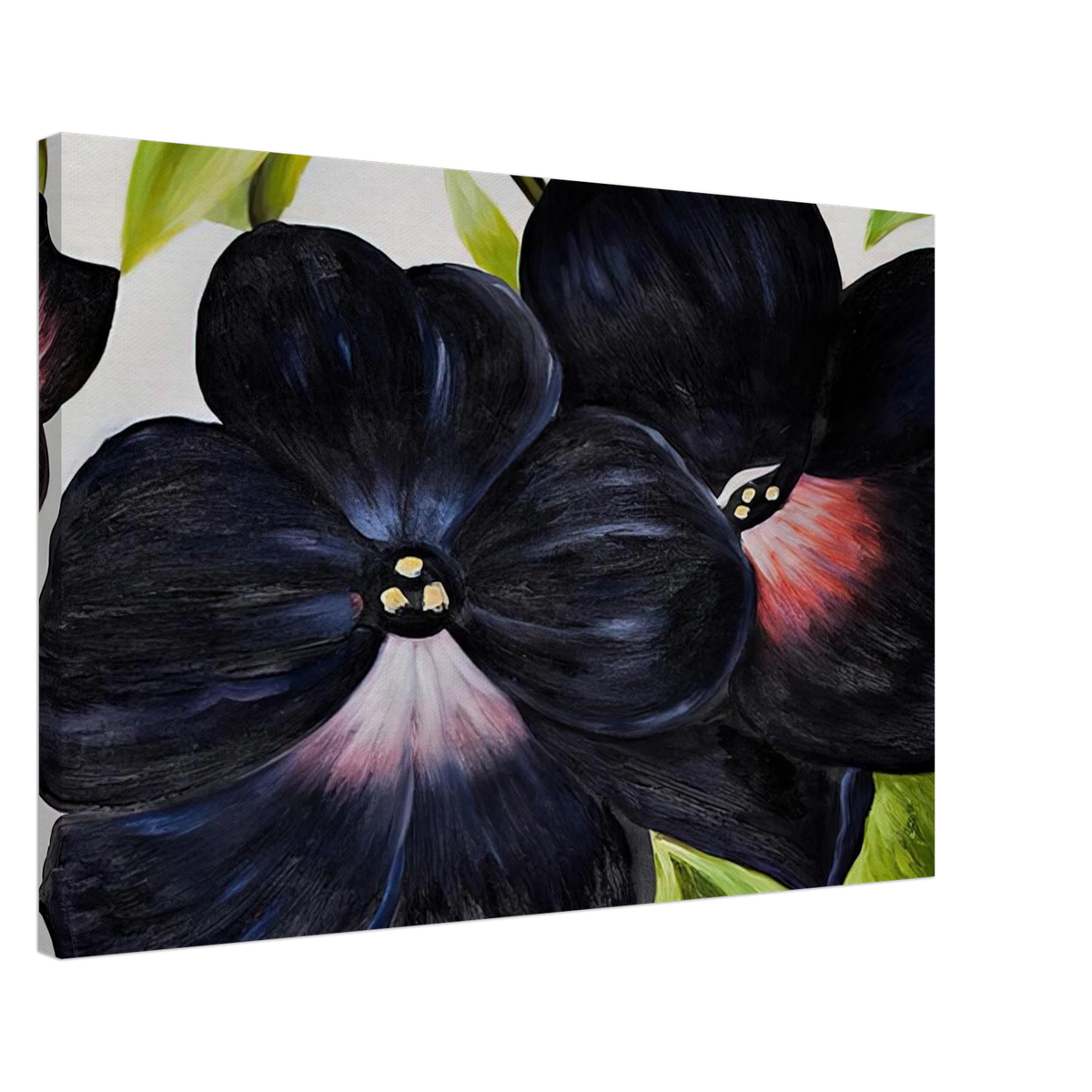 Black and Purple Petunias Canvas | Georgia O'Keeffe Canvas | Georgia O Keeffe Prints