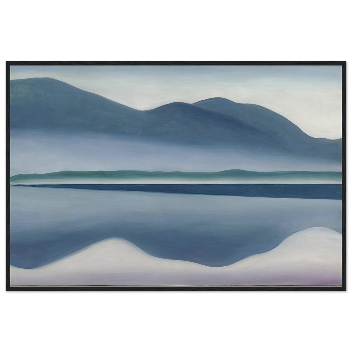 Lake George  formerly Reflection Seascape  Framed Poster | Georgia O'Keeffe Framed Prints Wall Art | Georgia O Keeffe Prints