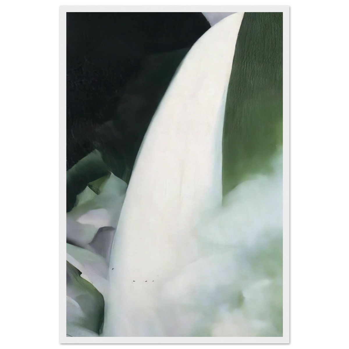 Green and White Framed Poster | Georgia O'Keeffe Framed Prints Wall Art | Georgia O Keeffe Prints